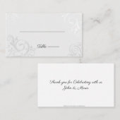 Visite Elégant Trellises mariage carte de place (Devant / Derrière)