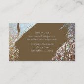 Visite Elégante brosse holographique Carte de nom personn (Dos)