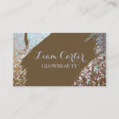 Visite Elégante brosse holographique Carte de nom personn (Devant)