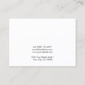 Visite Élégante carte d'affichage de clip de script or en (Dos)