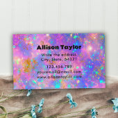 Visite Élégante carte de fidélité Retro Gold Fire Opal St