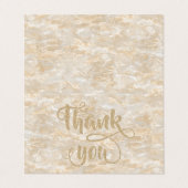 Visite Elégante Carte de remerciements Cool en marbre ten (Extérieur déplié)