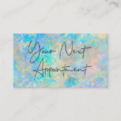 Visite Elégante carte de rendez-vous opale or moderne (Devant)