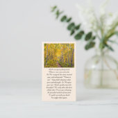 Visite Élégante carte de service commémorative de la fête (Debout devant)