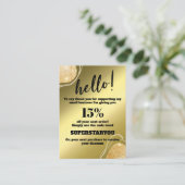 Visite Elégante carte d'insertion de Merci de Parties sci (Debout devant)