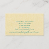 Visite Elégante perles Carte de visite, Turquoise (Dos)