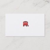 Visite Éléphant de républicain de modèle de carte de (Dos)