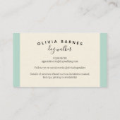 Visite Empreinte de patte brushstroke motif chien carte d (Dos)