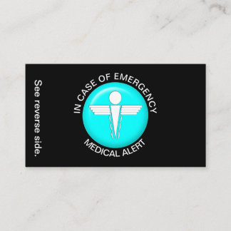 Visite EN COQUE DE LA carte d'alerte Médicale d'URGENCE