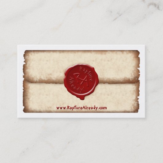 Visite Enchantement déjà ! Carte personnelle scellée de (Devant)