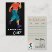 Visite Entraîneur de course - Carte d'affaires, de progra (Devant / Derrière)