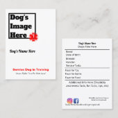 Visite Entretenez le chien dans la carte de collection de (Devant / Derrière)