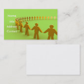 Visite Équipe - carte de profil (Devant / Derrière)