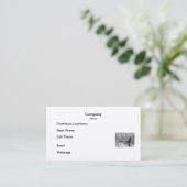 Visite Équipe de carte de visite/chien sur la traînée (Debout devant)