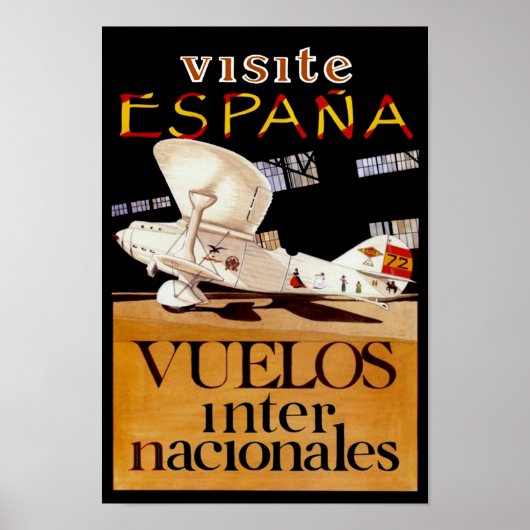 Visite Espana ~ Vuelos Internacionales Poster (Voorkant)