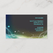 Visite ÉTOILES DE GLOWING Planificateur de fête Carte de (Dos)