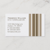 Visite Executive Bars Carte de visite, Champagne (Dos)