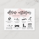 Visite Extension de la carte d'arrière-soin rose-pâle mod (Devant)