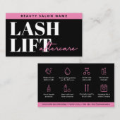 Visite Extensions Eyelash moderne Lash Lift Carte de post (Devant / Derrière)