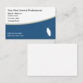 Visite Exterminateur de lutte antiparasitaire thème Carte (Devant / Derrière)