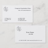 Visite faire votre propre carte de visite, nom et logo (Devant / Derrière)
