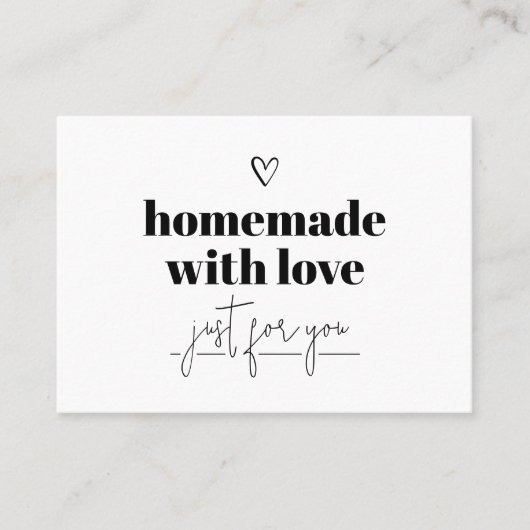 Visite Fait Maison Avec Carte de remerciements D'Amour (Devant)