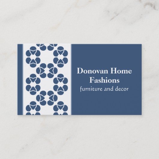 Visite Fancy Diva Carte de visite, Royal Blue (Devant)