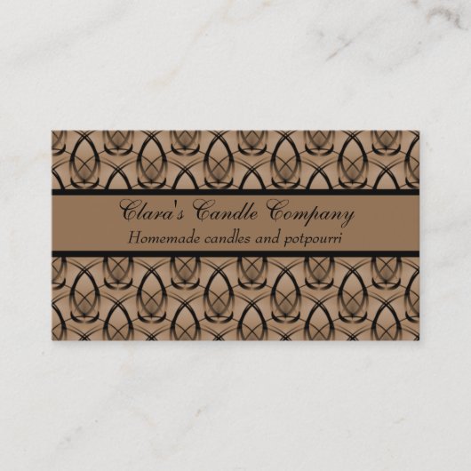 Visite Fashion Carte de visite, Chocolat Brown (Devant)