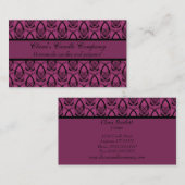 Visite Fashion Forward Carte de visite, Radiant Fuchsia (Devant / Derrière)
