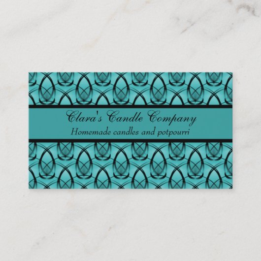 Visite Fashion Forward Carte de visite, Turquoise doux (Devant)