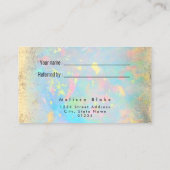 Visite fausse feuille d'or carte de référence de tourneso (Dos)