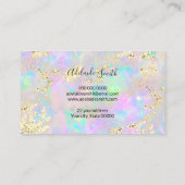 Visite fausse parties scintillant opale texture carte de  (Dos)