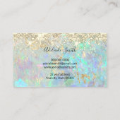 Visite fausse parties scintillant opale texture carte de  (Dos)