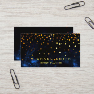 Visite Faux Gold Foil Subtle Parties scintillant Carte de
