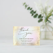 Visite faux papier et carte de remerciements de nuage pas (Debout devant)