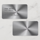 Visite Faux Stainless Steel Music Composer Carte de visit (Devant / Derrière)