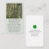 Visite Fête de la vie Carte funéraire photo (Devant / Derrière)