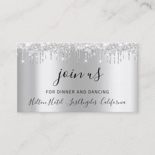 Visite Fête des mariées Mariage de la carte de réception (Devant)