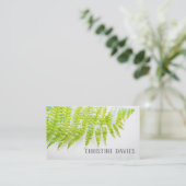 Visite Feuille de fougère, plante exotique, carte de (Debout devant)