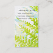 Visite Feuille de fougère, plante exotique, carte de (Dos)