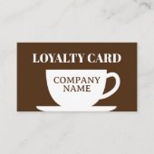 Visite Fidélité de la cafétéria / modèle de carte punch p (Devant)