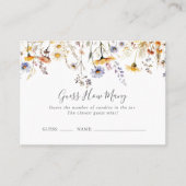 Visite Fleur sauvage Automne Devinez Combien De Carte De  (Devant)