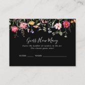 Visite Fleur sauvage Multicolor Devinez Combien De Carte  (Devant)