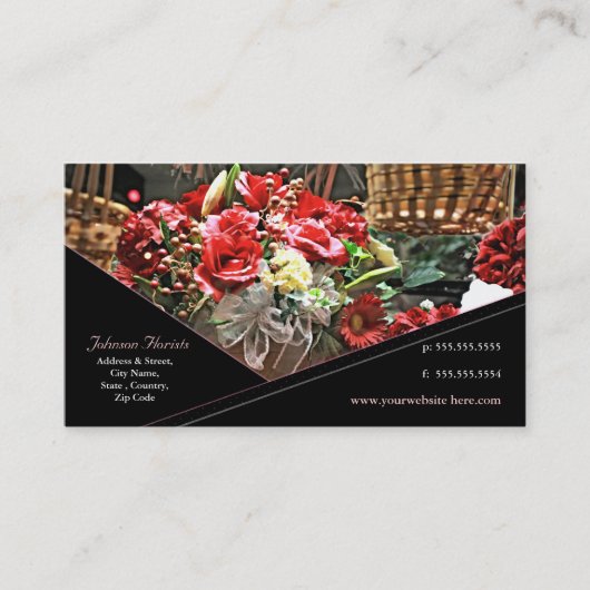 Visite Fleuriste fait sur commande/tout autre carte de (Devant)