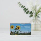 Visite Fleurs de soleil sur Blue Sky Carte de visite. (2  (Debout devant)