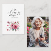 Visite Floral Je suis toujours avec vous Carte de prière  (Devant / Derrière)