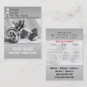 Visite Formation au poids - Carte d'entreprise / de progr (Devant / Derrière)