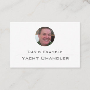 Visite Fournisseur de yacht avec photo de la carte de vis