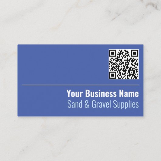 Visite Fournitures de sable et de gravier QR Code Carte d (Dos)