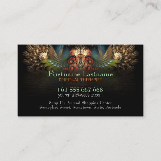 Visite Fractage des ailes de l'Esprit avec Carte de visit (Devant)